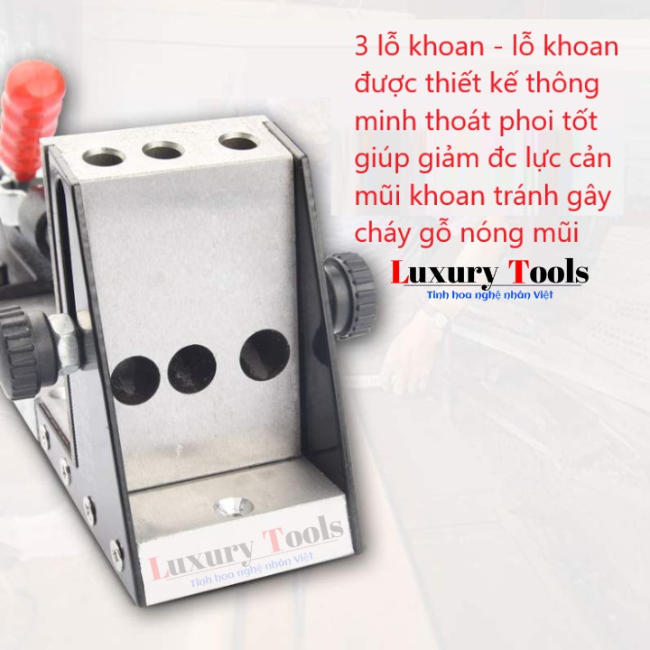 Bộ Cữ Khoan Chéo 3 Lỗ - XK3 || Cữ Khoan Bắt Vít Chéo || Dụng Cụ Thợ - Dụng Cụ Làm Mộc