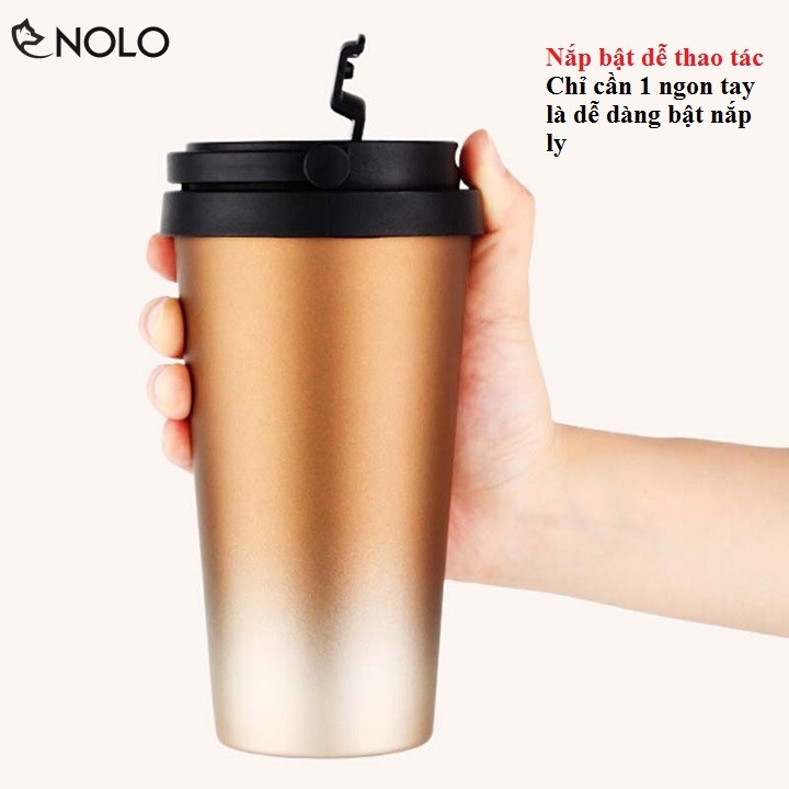 Cốc Cách Nhiệt Anytime Anywhere Có Quai Xách Chất Liệu Inox304 Không Gỉ Dung Tích 500ml 17oz