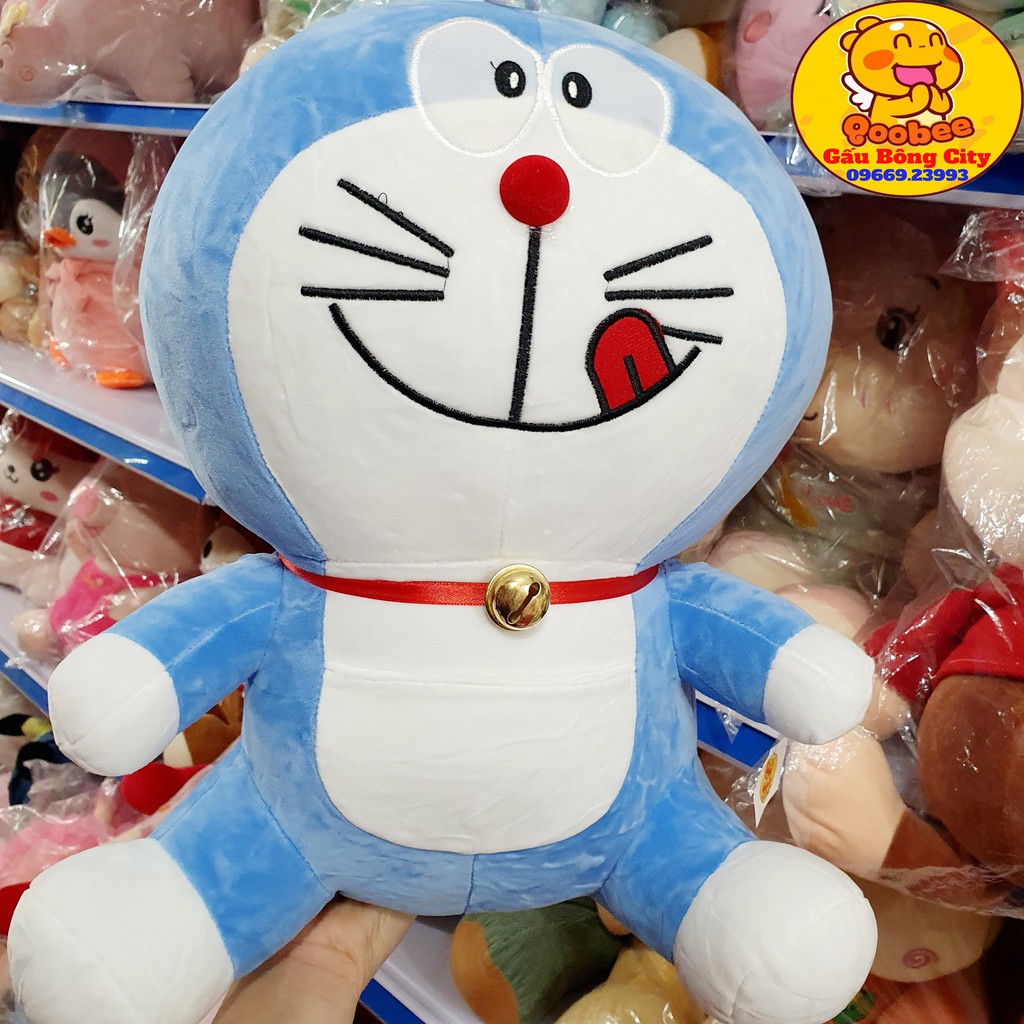 Gấu Bông Mèo Doraemon Đô Rê Mon Vải Co Dãn 4 Chiều Mềm Mịn Quà Tặng Ý Nghĩa