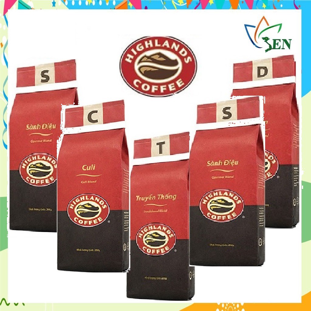 [SenXanh CAFE] Cà phê Rang xay Highlands Coffee 200g | BigBuy360 - bigbuy360.vn