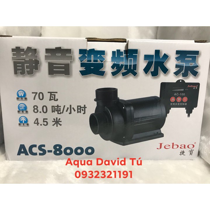 Máy bơm Jebao ACS 5k-6,5k-8k-10k có điều khiển cho bể cá cảnh