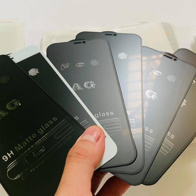 Kính cường lực Nhám Chống Vân Tay AG Siêu phẩm chống bám, chống bẩn, chống bụi tuyệt đối - tặng kèm giấy lau