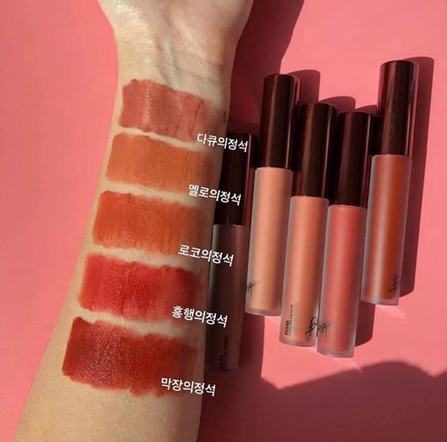 Son kem Bbia Last Velvet Lip Tint Ver 1 2 3 4 5 màu 02-12-25-36-38-39