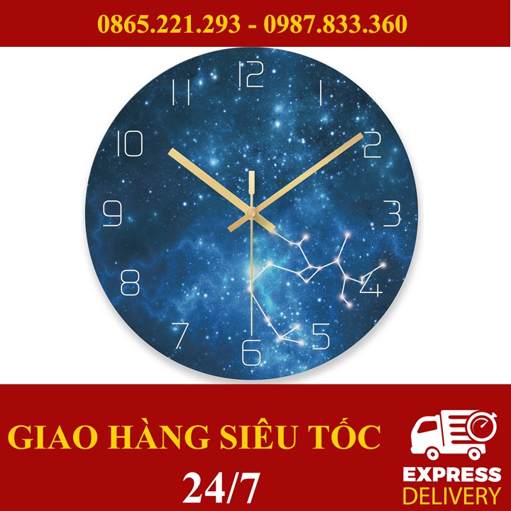 [Nhập mã DONGHOHOT giảm ngay 20K] Đồng hồ treo tường DH11D ( Hot Amazon )