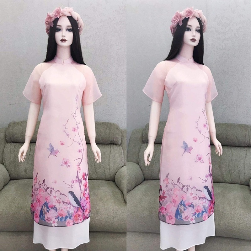 oganza theo khoang 95k/2,3m khổ 1,5 đủ áo dài