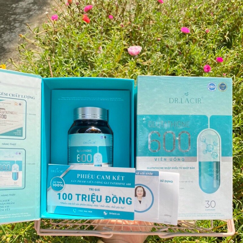 VIÊN UỐNG TRẮNG DA GLUTATHIONE 600 DR LACIR [ chính hãng] | Thế Giới Skin Care