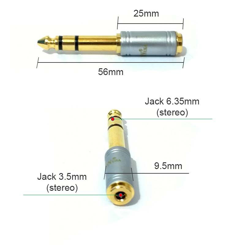 SIÊU RẺ-Jack chuyển 3.5 cái ra 6ly đực