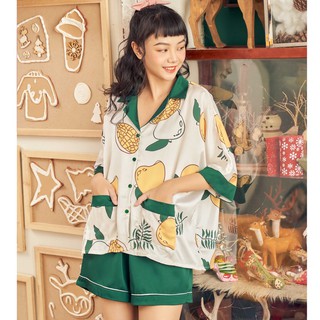[O] VIBES Đồ bộ Pijama ngắn phom cánh dơi Mango Py Set