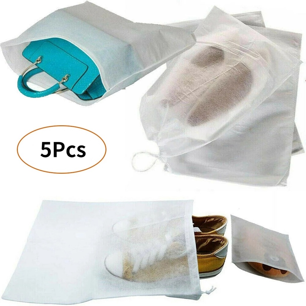 Set 5 Túi Dây Rút Đựng Giày Chống Bụi Tiện Dụng
