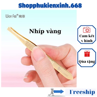 [ Gía Sỉ ] Nhíp Nhổ Lông Mày - Nhổ Râu - Nhổ Lông Nách Màu Vàng Chất Lượng Cao Cấp