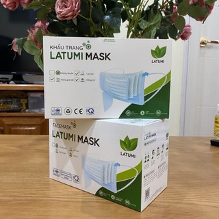 [COMBO 2 HỘP] Khẩu Trang Y Tế 4 Lớp Lọc Khuẩn 99% Cao Cấp LATUMI Phòng Chống Vi Khuẩn Qua Đường Hô Hấp [ Chính Hãng ]