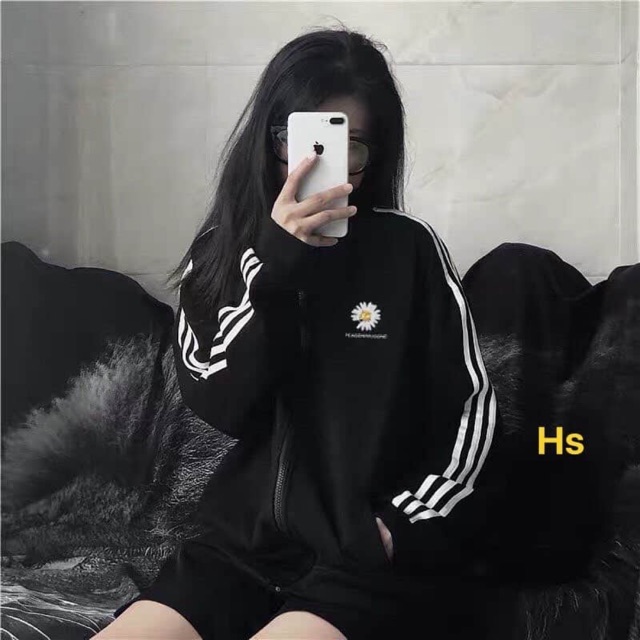 Áo khoác gió hoa cúc peace HSU1