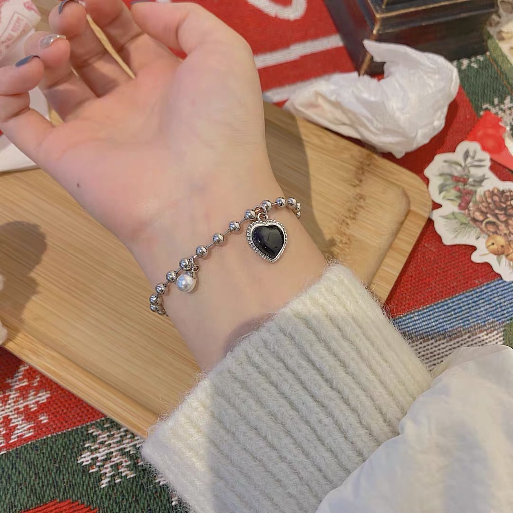 Vòng Tay Mạ Bạc Mặt Hình Bướm/Trái Tim Đơn Giản Cho Nữ | BigBuy360 - bigbuy360.vn