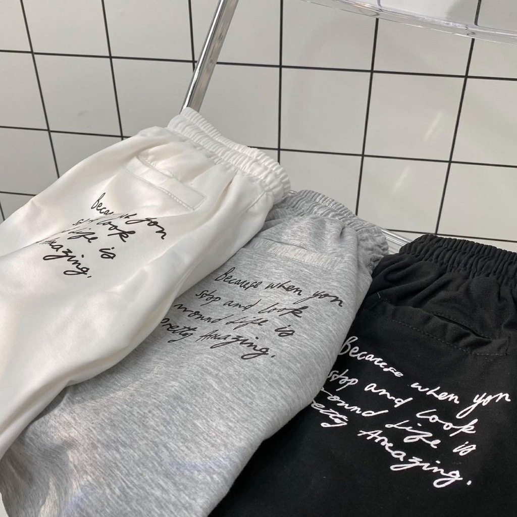 Quần Short Thun CHỮ PETI Vải Thun Da Cá Mịn Ulzzang Unisex