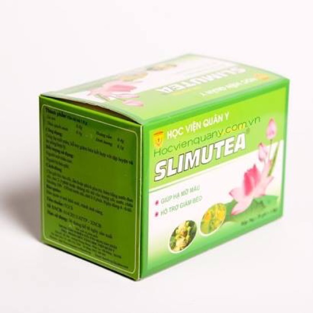 Slimutea - Trà giảm cân hạ mỡ máu - Học viện quân y