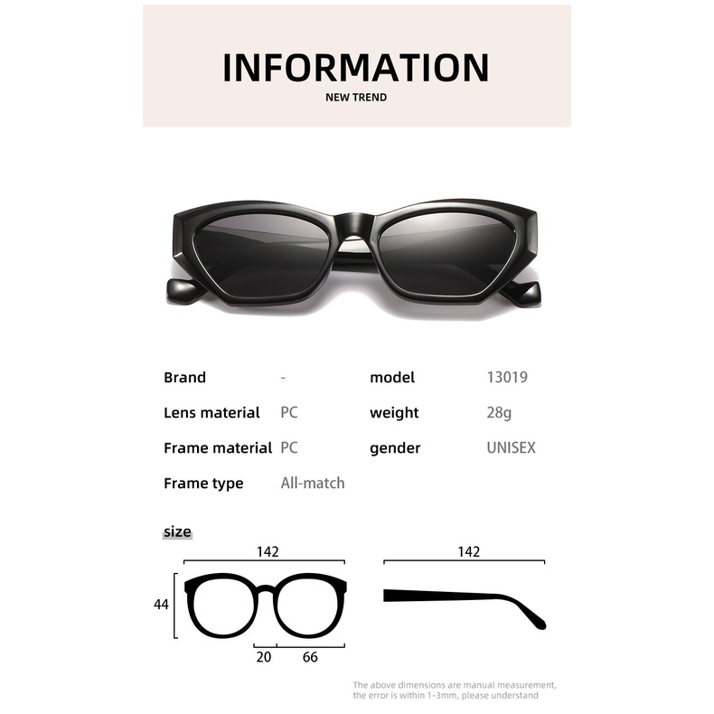 Kính Mát Gọng Đa Giác Thời Trang Mùa Hè Cho Nữ