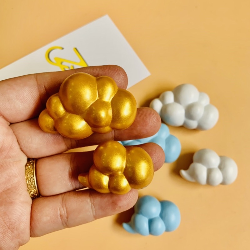 Nam châm hít dán trang trí Pegboard Smlife, tủ lạnh hình ảnh đám mây