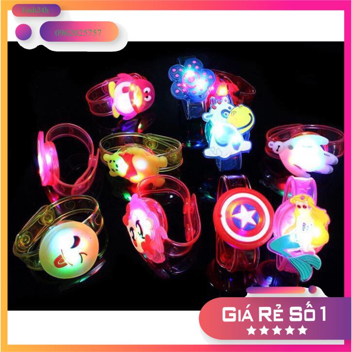 Combo 50 Vòng tay trẻ em - Đồng hồ trẻ em - Đồ chơi phát sáng - Đồ chơi ngoài trời.