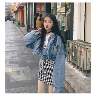 Áo khoac jean lửng cao cấp