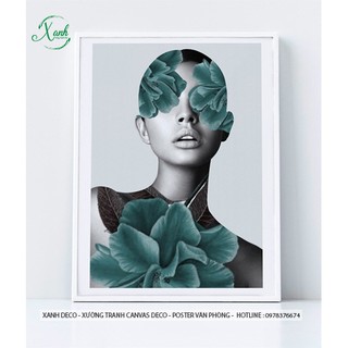 tranh canvas cô gái cách điệu XDC 2