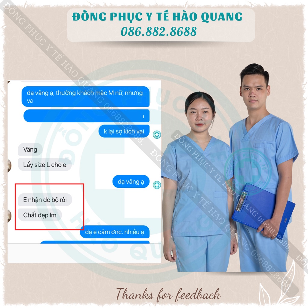 Bộ Scrubs Bác Sĩ, quần áo phòng mổ, đồng phục spa hàng phổ thông