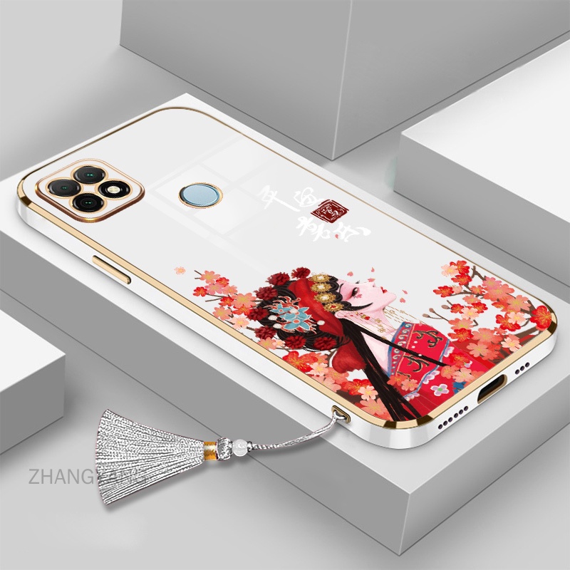 Ốp Điện Thoại TPU Silicone Mềm Mạ Điện Có Dây Đeo Cho Realme c25 c25s c12 c21y c25y c15