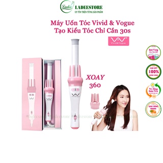 Máy Uốn Tóc, Tạo Kiểu Tóc Xoay Tự Động 360 Độ VIVID&VOGUE, Có Bảo Hành
