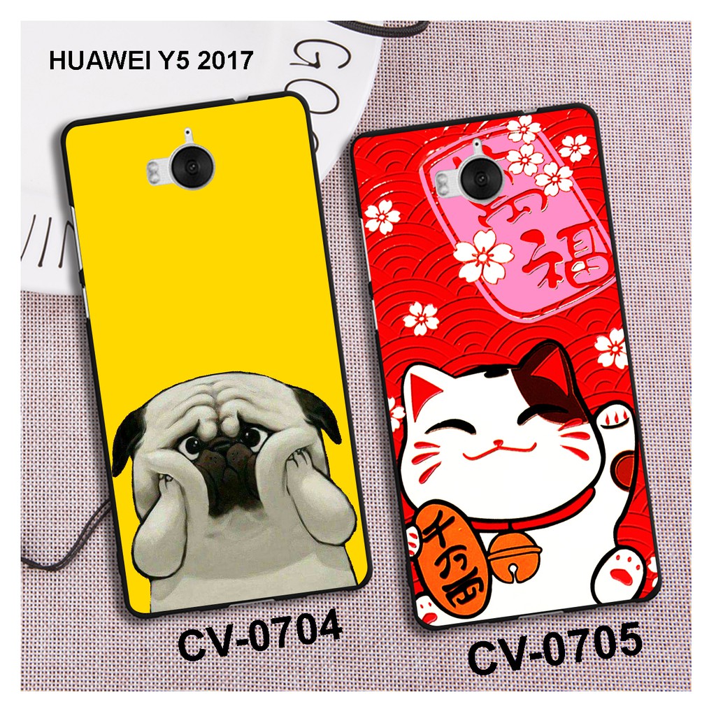 [SALE 30%] Ốp lưng Huawei Y5 2017 in hình đáng yêu