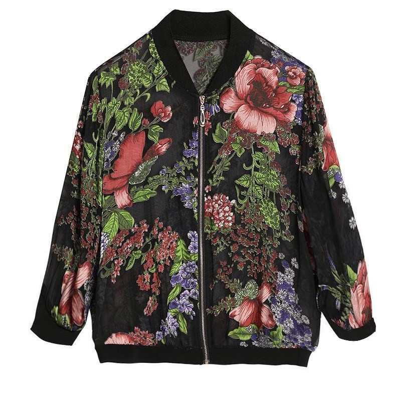 Cardigan dáng rộng phối khóa kéo thiết kế mới thời trang Áo khoác nữ dáng ngắn