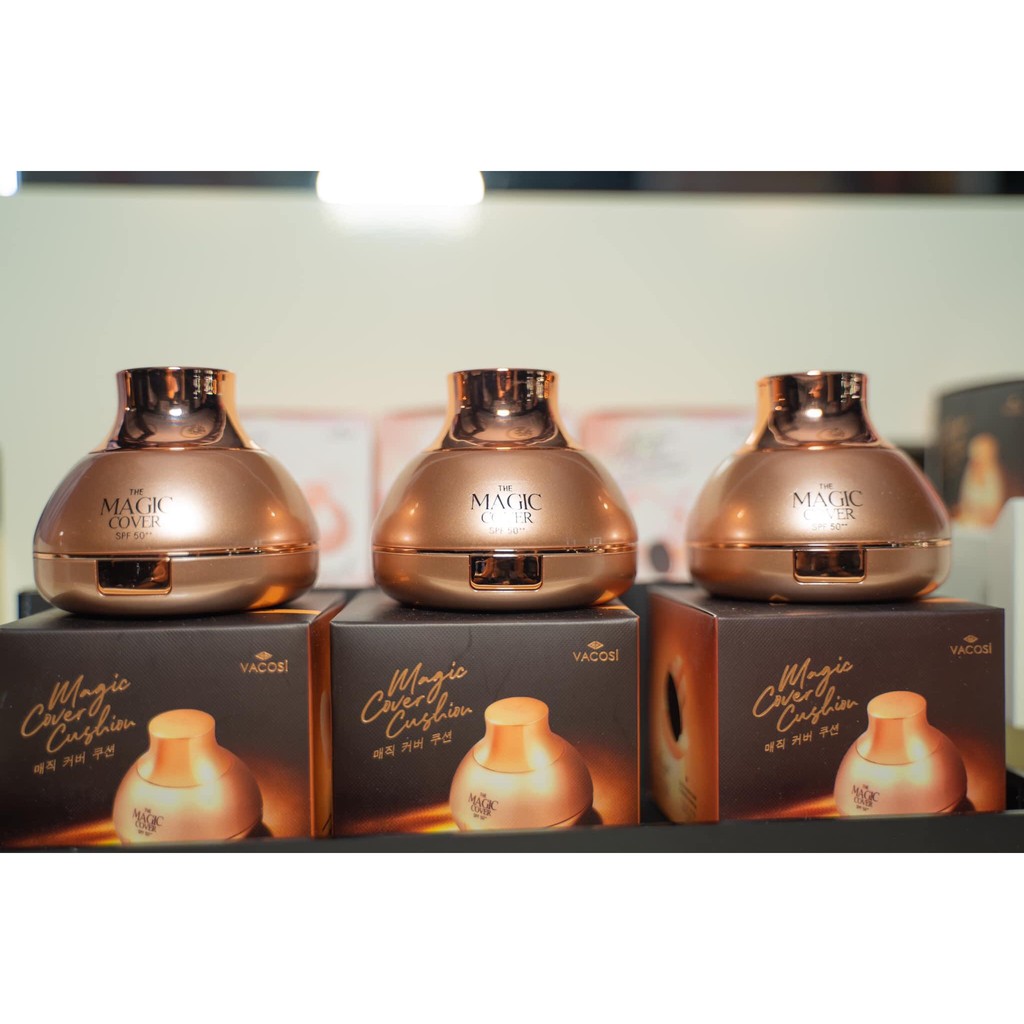 PHẤN NƯỚC TRANG ĐIỂM VACOSI MAGIC COVER CUSHION SPF50++ (KÈM lÕI) | BigBuy360 - bigbuy360.vn