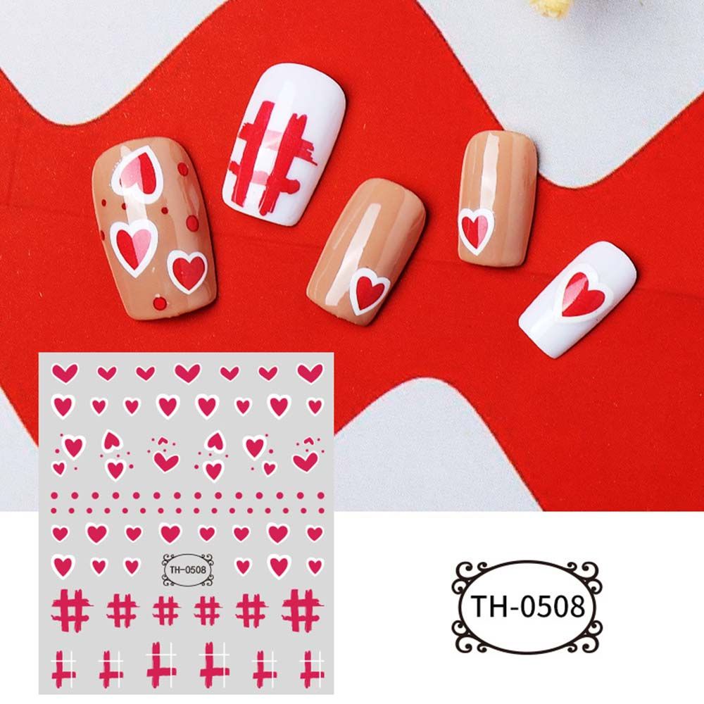 [Hàng mới về] Miếng dán trang trí móng hình hổ con giáp năm mới 3d thời trang