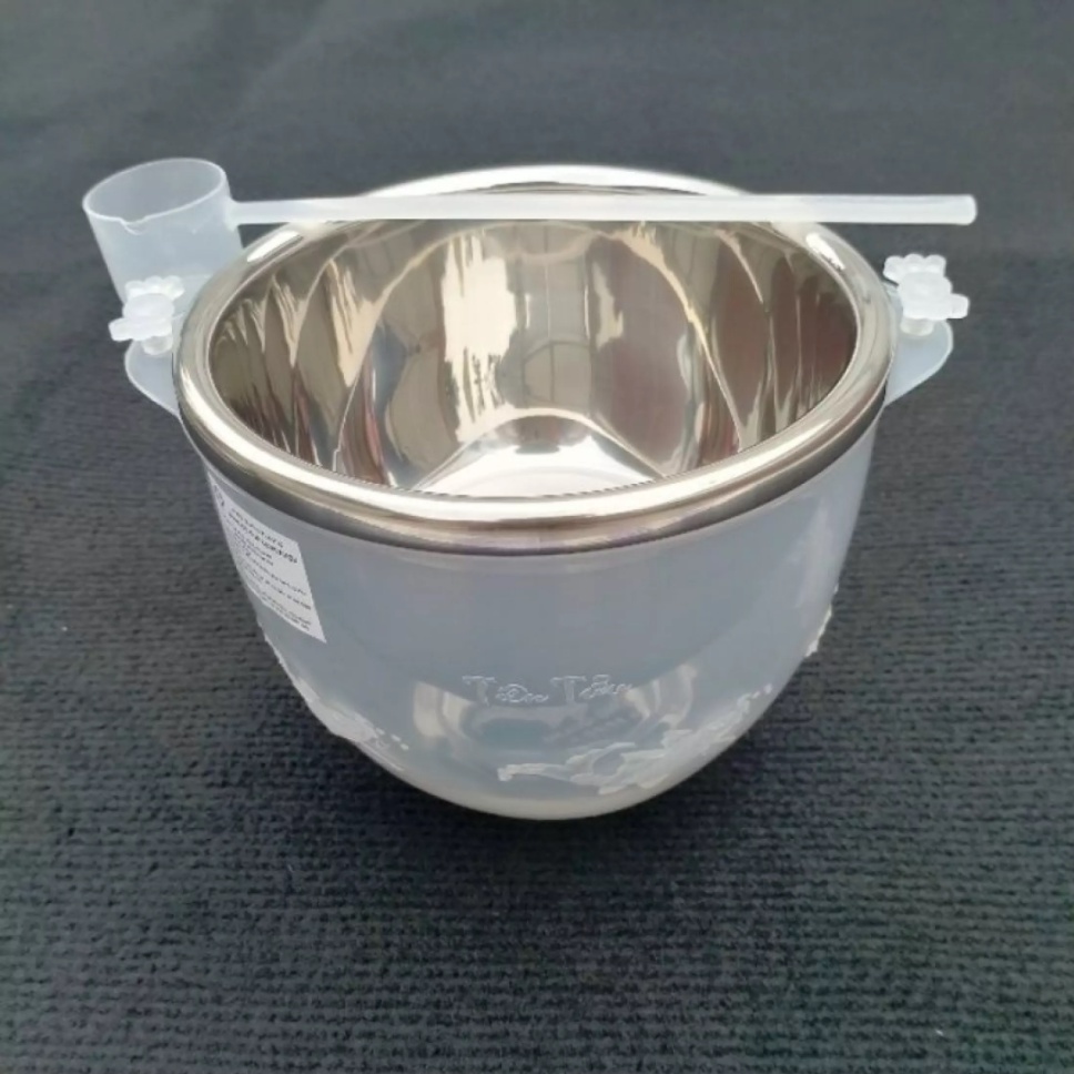 Bộ bát đựng rượu và ướp lạnh bằng inox, dụng cụ ướp lạnh trái cây và rượu bằng inox tặng kèm gáo múc