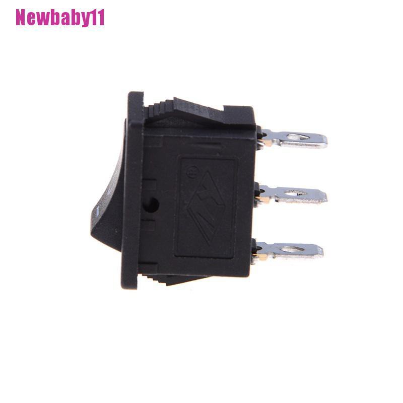 Set 5 Công Tắc Bật / Tắt Mini 3 Chấu Màu Đen AC 6A / 250V SPDT On / On