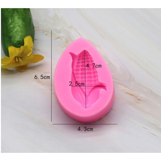 Khuôn Silicone Rau Củ Trái Bắp Có Lá
