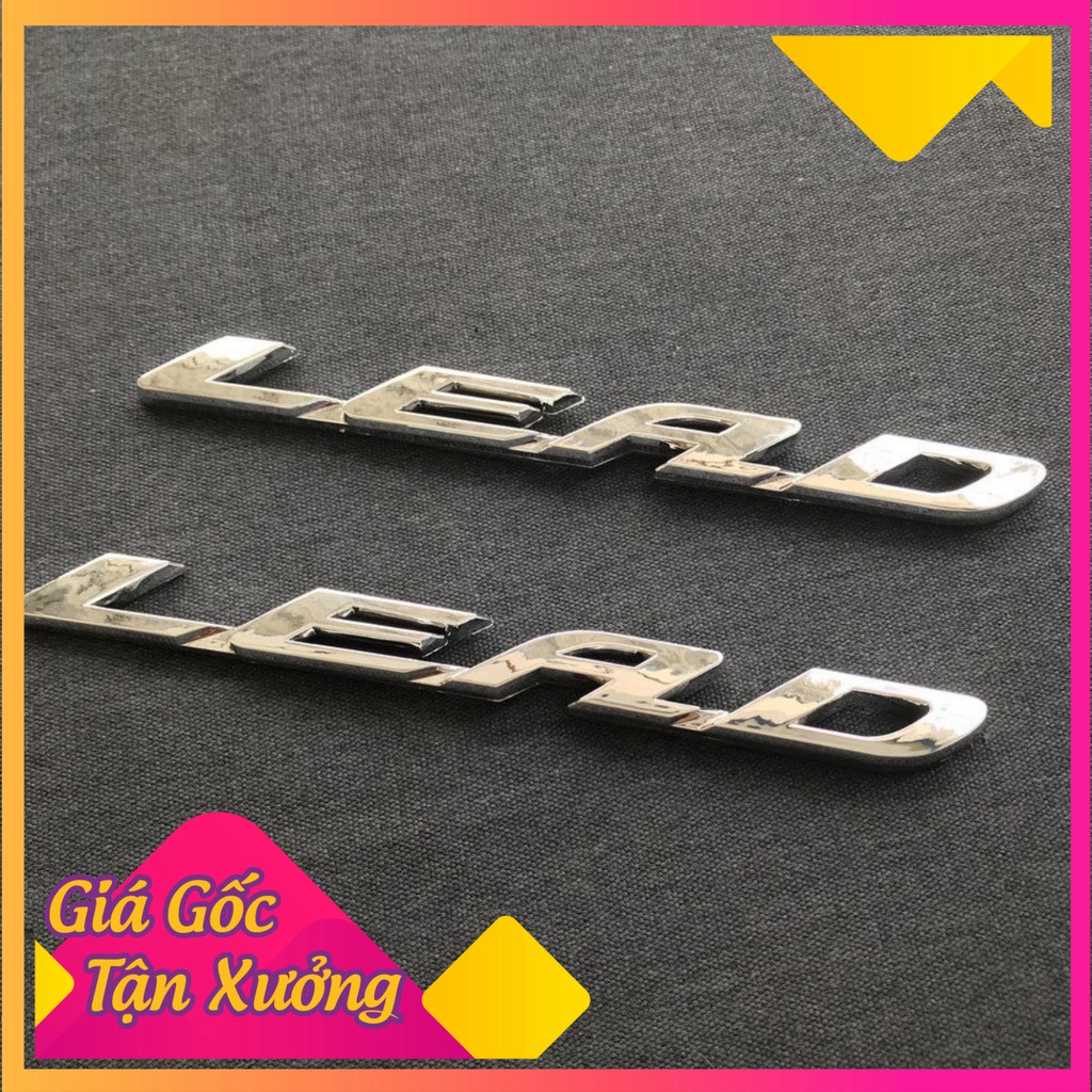 Bộ Tem Logo Nổi Xe Lead Cực Đẹp < giá 1 đôi>