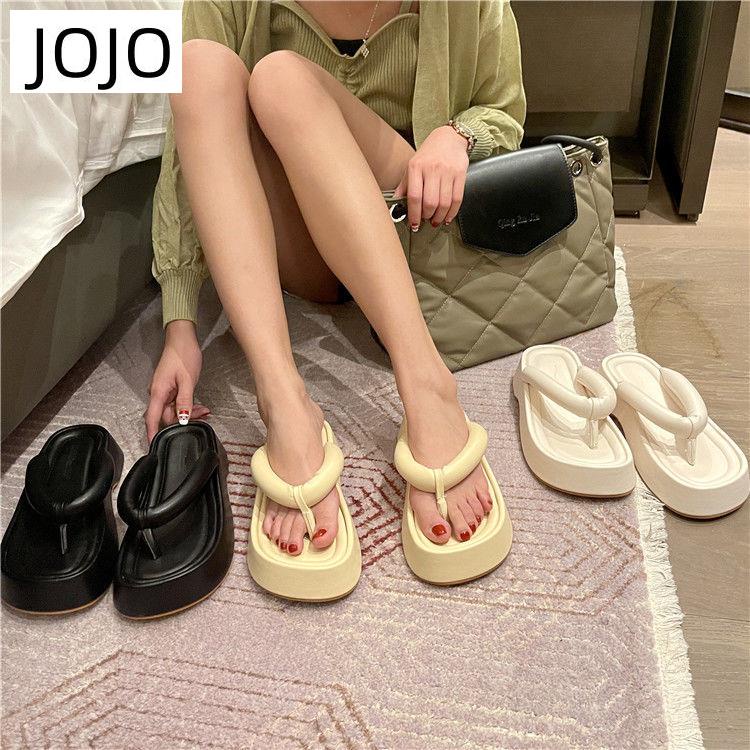 Dép Sandal Đế Dày Quai Ngang Thời Trang Mùa Hè Phong Cách Mới Cho Nữ