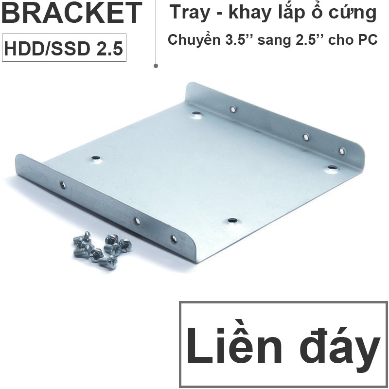 Tray - Khay lắp ổ SSD HDD 2.5 vào máy tính để bàn mạ kẽm