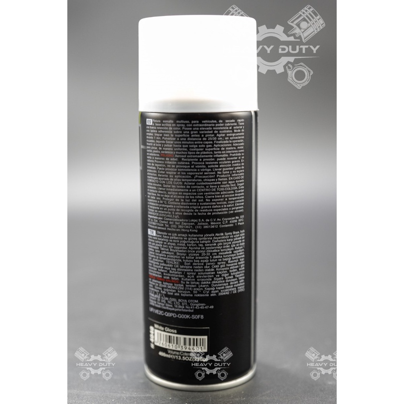 Sơn Xịt Trắng Đen Bóng Mạ Kẽm Trắng Xám Chịu Nhiệt - Senfineco Acrylic Black White Gloss 4039   ]