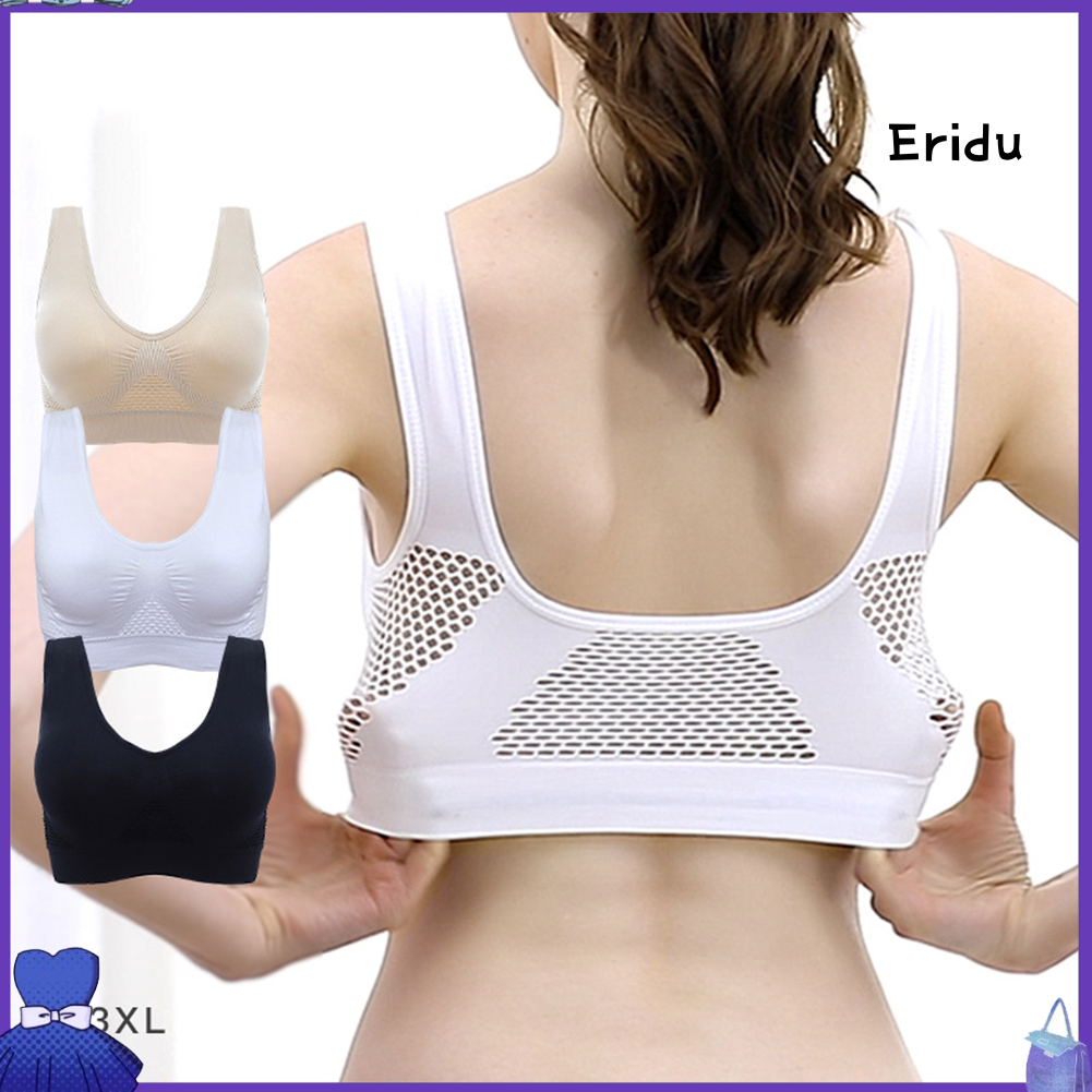 Áo Ngực Thể Thao Không Gọng Chống Sốc Thoáng Khí Size Lớn Cho Nữ