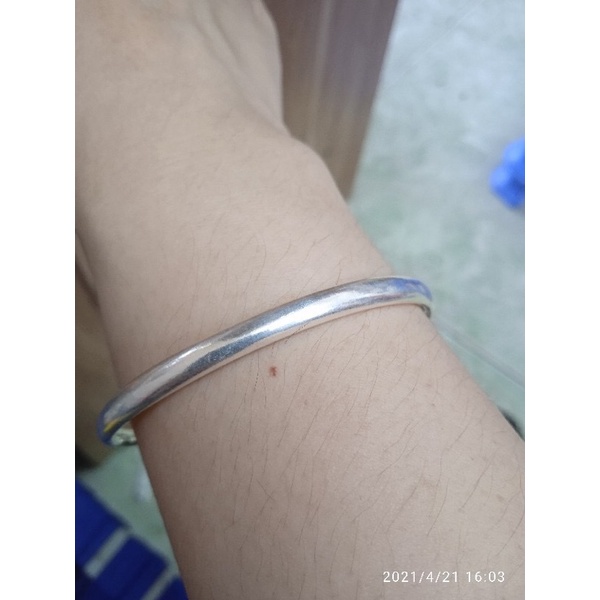 Vòng tay nữ trơn mix chuông , hàng làm kỹ bóng đẹp