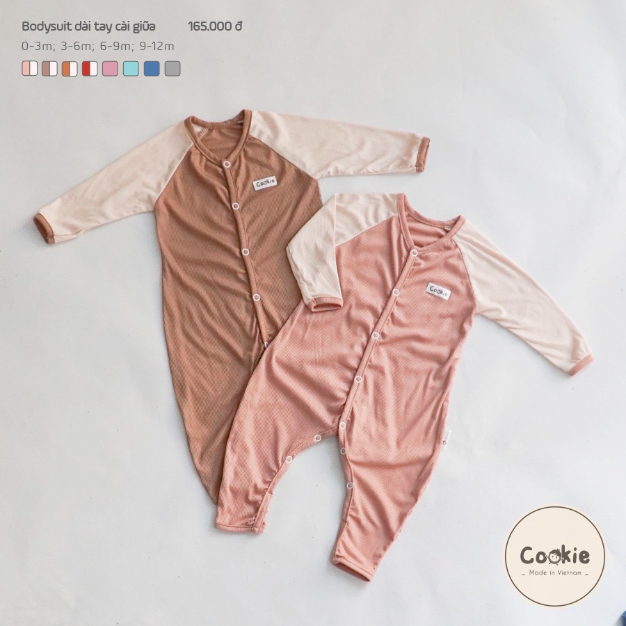 Quần áo trẻ em Cookie - Bodysuit Body cotton tăm mềm  TAMIBEBE