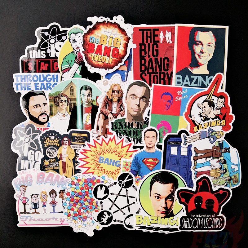 Set 50 miếng dán kiểu The Big Bang Theory Series 02 CBS TV Show thời trang