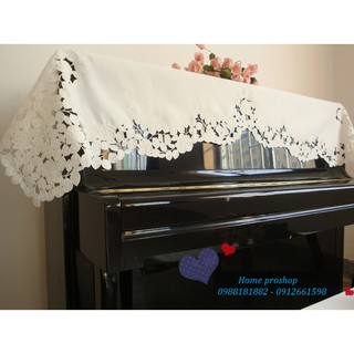 Khăn phủ dành cho đàn piano - màu trắng T1
