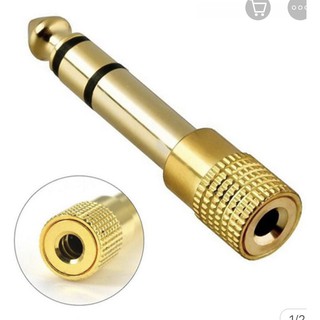 Jack chuyển tín hiệu cổng loa 6.5mm dương ra 3.5mm âm - Đầu chuyển cổng 6.5 sang 3.5mm
