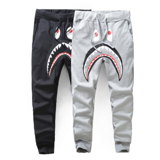 Quần dài họa tiết cá mập BAPEe thời trang cho nam và nữ