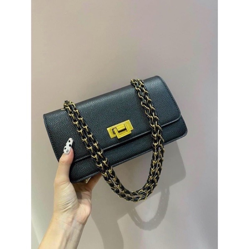 Túi Xách Nữ Đeo Chéo Đeo Vai C.N.K Khoá Gập Mới