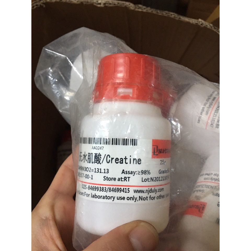 Hóa chất Creatine 98% | 57-00-1  lọ 25g