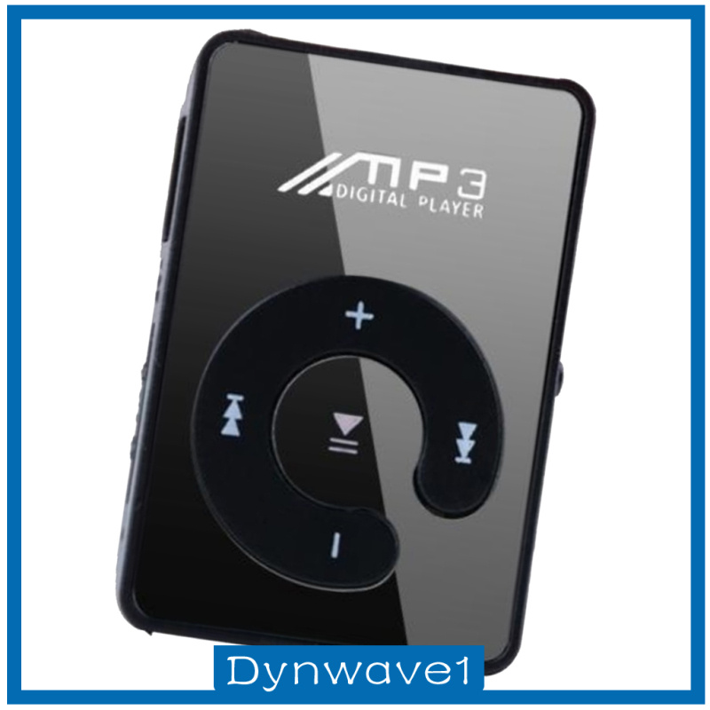 [DYNWAVE1]Mirror Clip Digital USB Mp3 music player support 1-8GB SD TF card White