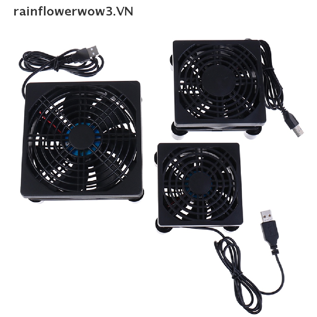 Quạt Làm Mát USB 5V 8 / 9 / 12CM Tự Làm Bảo Vệ Cho TV Box PC