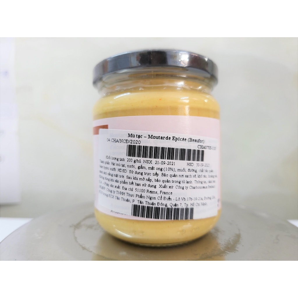 [Lọ 200g – EPICÉE] MÙ TẠT CAY KIỂU ANH [France] BEAUFOR Hot English Mustard (cff-hk)